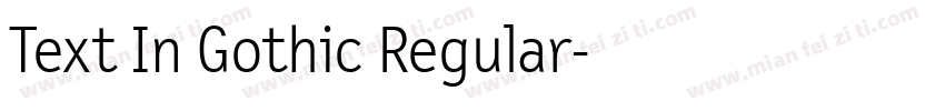 Text In Gothic Regular字体转换